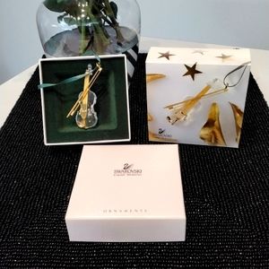 Swarovski crystal violin ornament (#235895)